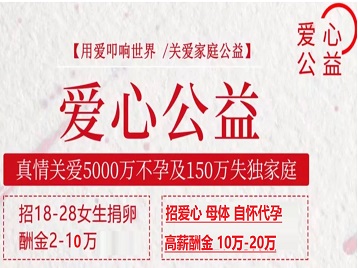 双桥捐卵助孕生子 爱心志愿者招募
